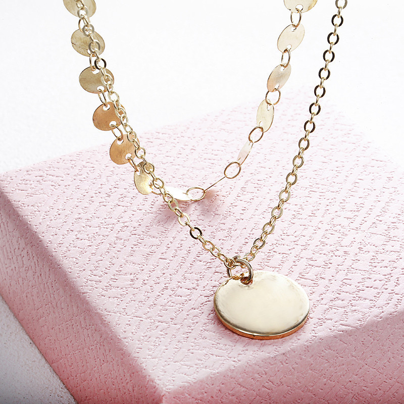 Women Necklace Chains,Nmch Fashion Tassel Multilayer Necklace Elegant Silver Gold Chain Jewelry SN0726G