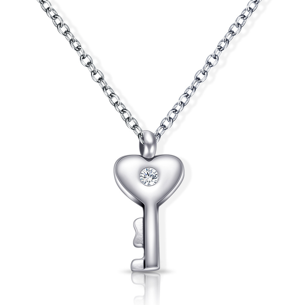 Stainless Steel Love Lock Bracelet Bangle Heart Key Pendants Necklace Fashion Couples Jewelry