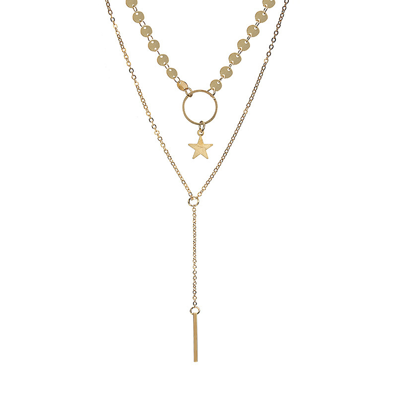 Women Necklace Chains,Nmch Fashion Tassel Multilayer Necklace Elegant Silver Gold Chain Jewelry Gift