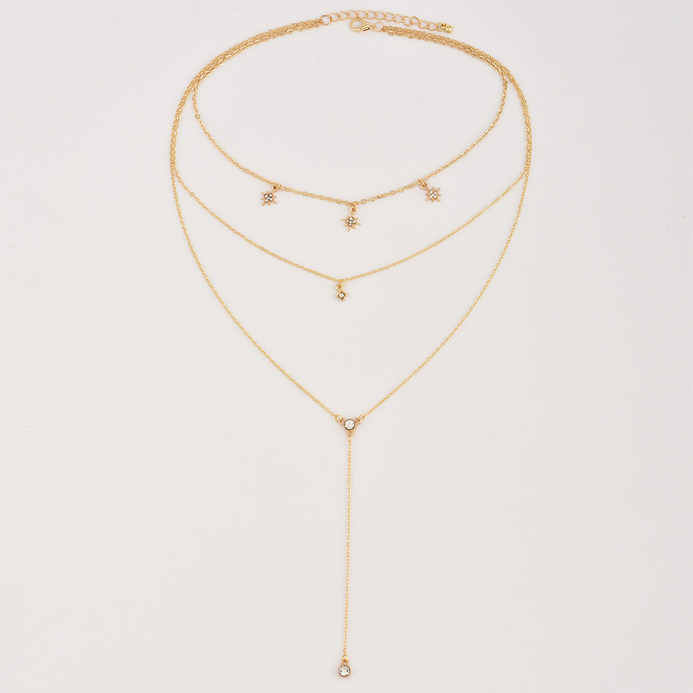 Women Necklace Chains,Nmch Fashion Tassel Multilayer Necklace Elegant Silver Gold Chain Jewelry SN0721G
