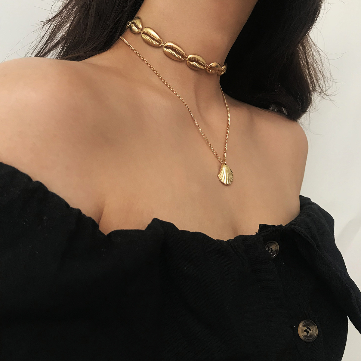 Women Necklace Chains,Nmch Fashion Tassel Multilayer Necklace Elegant Silver Gold Chain Jewelry SN0725GS