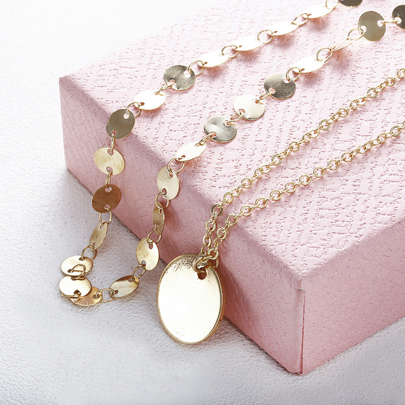 Women Necklace Chains,Nmch Fashion Tassel Multilayer Necklace Elegant Silver Gold Chain Jewelry SN0726G
