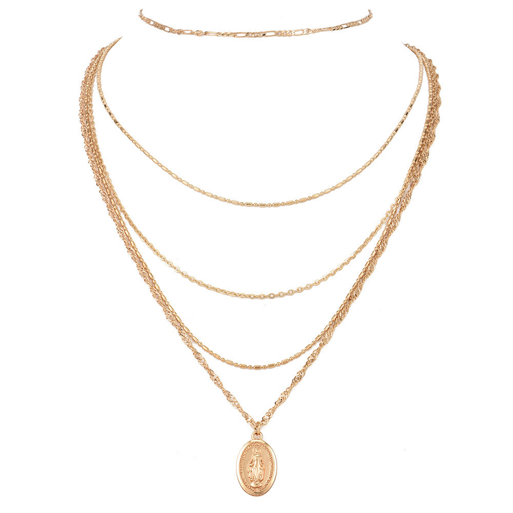 Women Necklace Chains,Nmch Fashion Tassel Multilayer Necklace Elegant Silver Gold Chain Jewelry Gift
