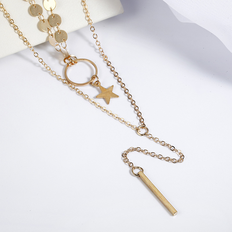 Women Necklace Chains,Nmch Fashion Tassel Multilayer Necklace Elegant Silver Gold Chain Jewelry Gift