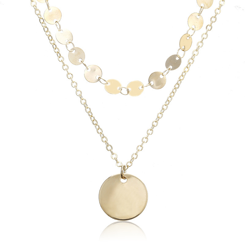 Women Necklace Chains,Nmch Fashion Tassel Multilayer Necklace Elegant Silver Gold Chain Jewelry SN0726G