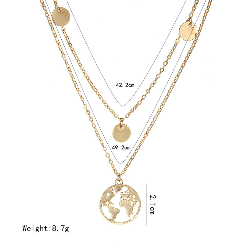 Women Necklace Chains,Nmch Fashion Tassel Multilayer Necklace Elegant Silver Gold Chain Jewelry SN0726G