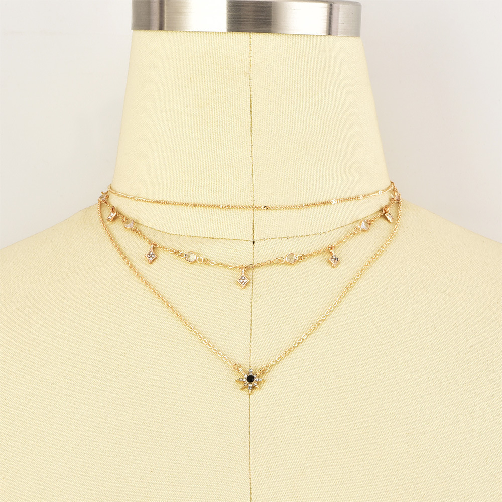 Women Necklace Chains,Nmch Fashion Tassel Multilayer Necklace Elegant Silver Gold Chain Jewelry SN0731G