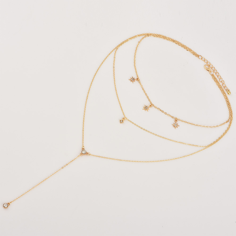 Women Necklace Chains,Nmch Fashion Tassel Multilayer Necklace Elegant Silver Gold Chain Jewelry SN0720G