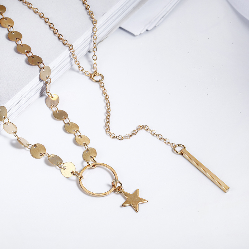Women Necklace Chains,Nmch Fashion Tassel Multilayer Necklace Elegant Silver Gold Chain Jewelry Gift