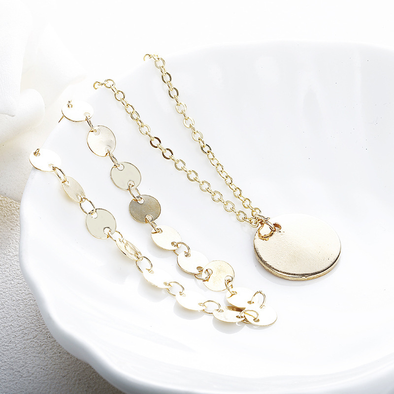 Women Necklace Chains,Nmch Fashion Tassel Multilayer Necklace Elegant Silver Gold Chain Jewelry SN0726G