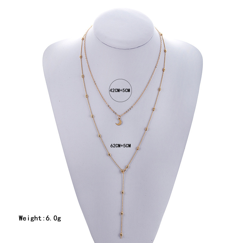 Women Necklace Chains,Nmch Fashion Tassel Multilayer Necklace Elegant Silver Gold Chain Jewelry SN0726G