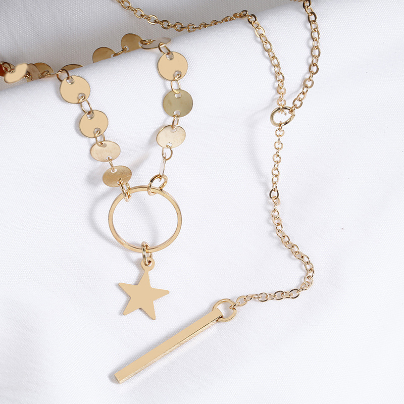 Women Necklace Chains,Nmch Fashion Tassel Multilayer Necklace Elegant Silver Gold Chain Jewelry SN0726G