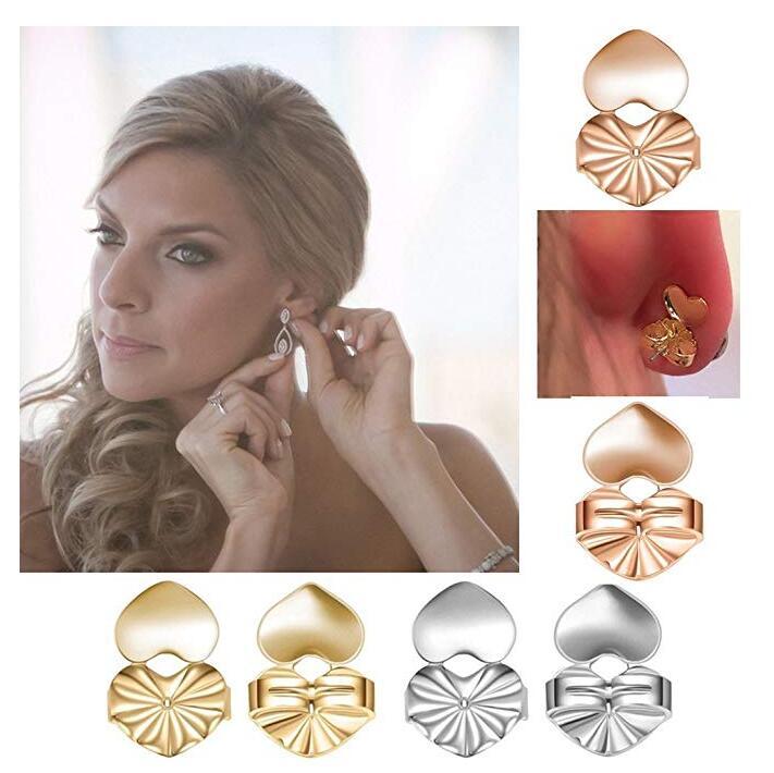 Magic Earring Backs  Secure Backings Adjustable Hypoallergenic Earing Backs Lifts,Easy to Use Back Earrings for Ear Lobe Lifter,Instantly Lift Earring