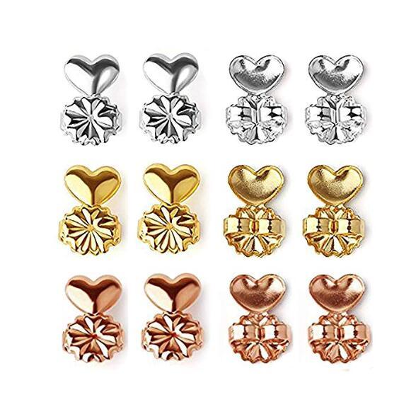 Magic Earring Backs  Secure Backings Adjustable Hypoallergenic Earing Backs Lifts,Easy to Use Back Earrings for Ear Lobe Lifter,Instantly Lift Earring