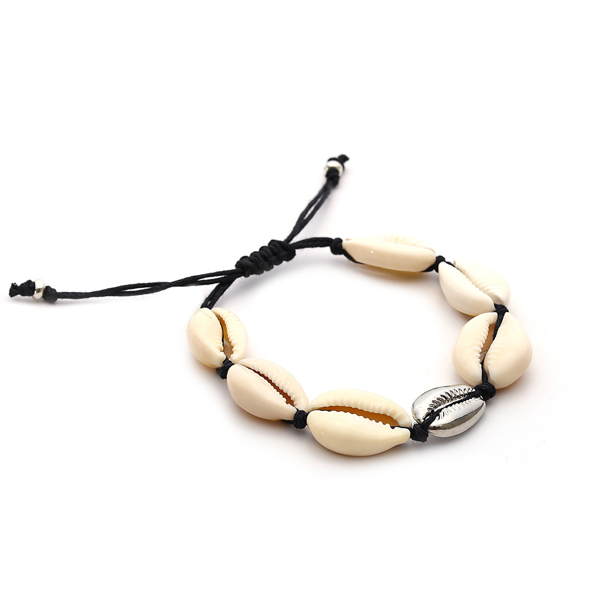 Natural Shell Gold Shell Cowry Beaded Friendship Bracelets Boho Fashion Beach Seashell Strand Bracelets Women Jewelry