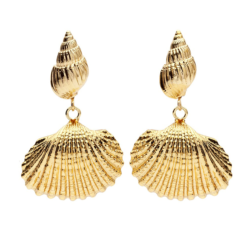 Shell Earrings Set Pearl Pendant Earrings Beach Earrings Accessories for Women Girl