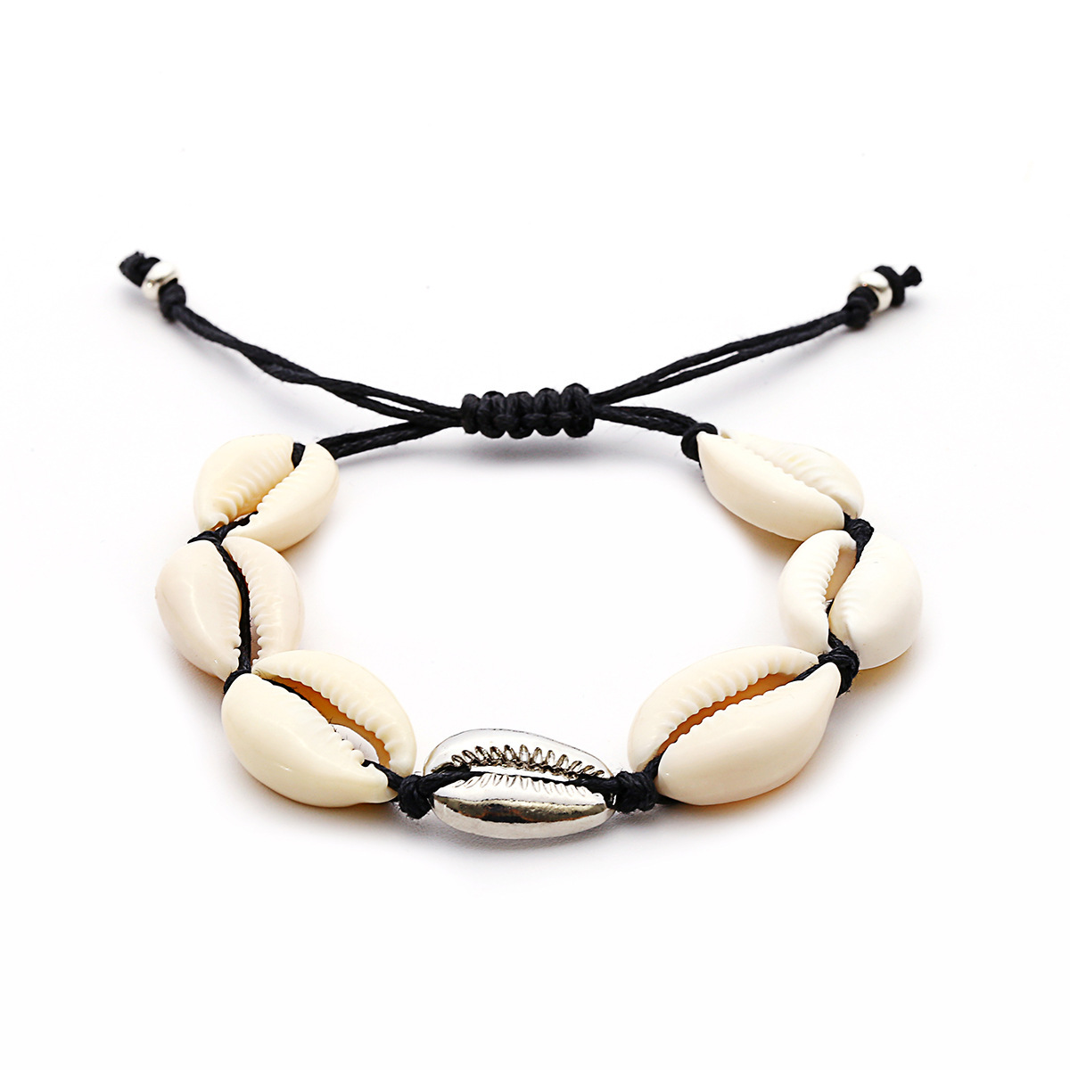 Natural Shell Gold Shell Cowry Beaded Friendship Bracelets Boho Fashion Beach Seashell Strand Bracelets Women Jewelry