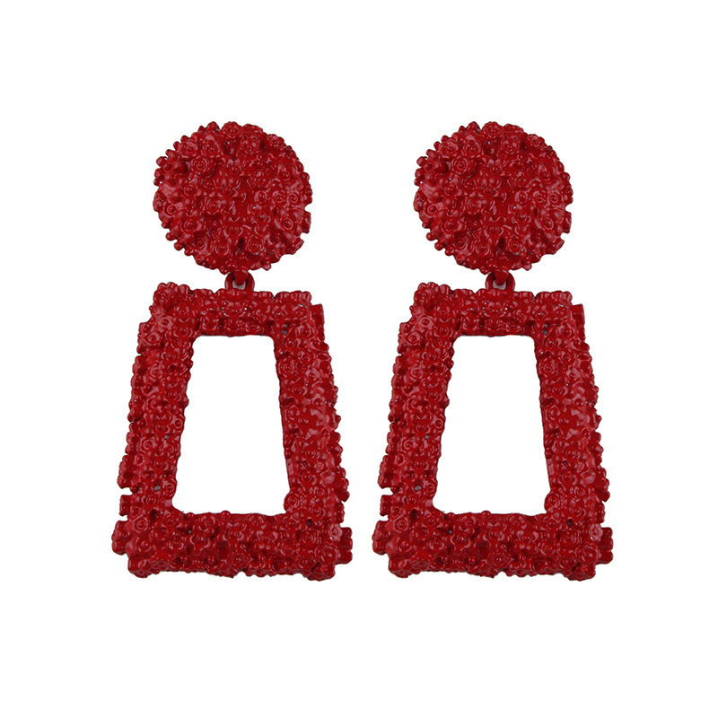 Mottled Acrylic Dangle Drop Earrings for Women Resin Stud Earrings Bohemian Statement Drop Dangle Earrings Fashion Jewelry