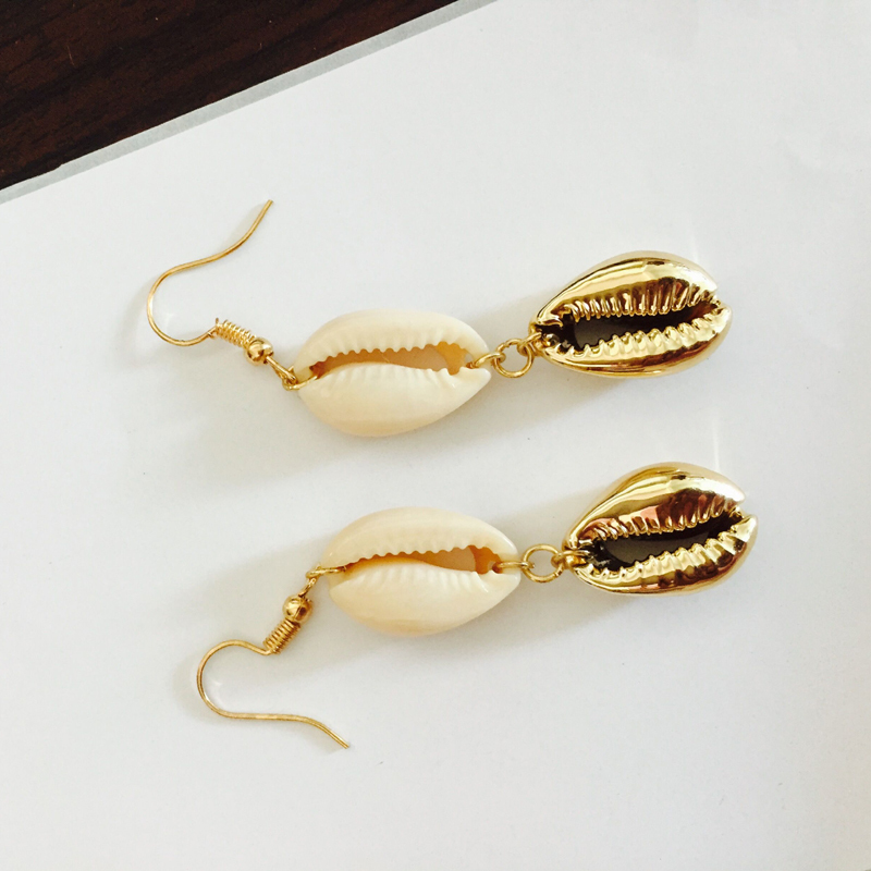 Shell Earrings Set Pearl Pendant Earrings Beach Earrings Accessories for Women Girl