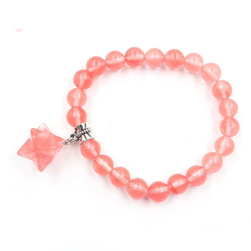 8 Stars  Stone Bracelet for Unisex, Stretchy 7 Chakra Wrist Bracelet for Women and Men