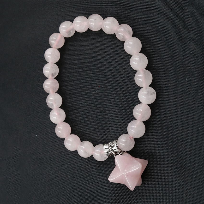 8 Stars  Stone Bracelet for Unisex, Stretchy 7 Chakra Wrist Bracelet for Women and Men