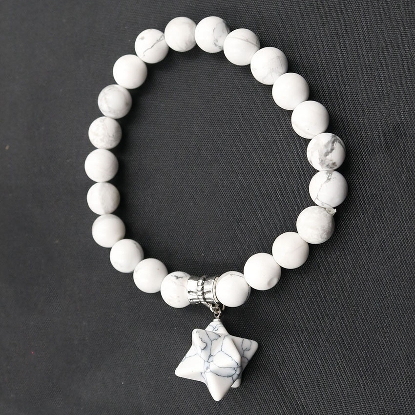 8 Stars  Stone Bracelet for Unisex, Stretchy 7 Chakra Wrist Bracelet for Women and Men