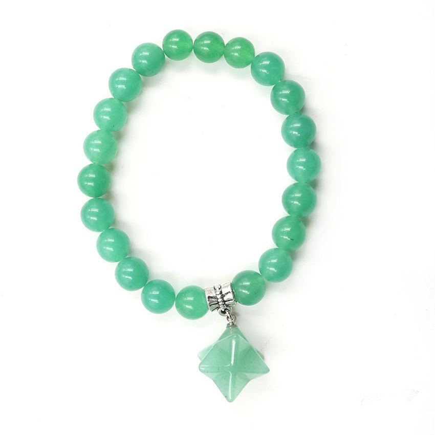 8 Stars  Stone Bracelet for Unisex, Stretchy 7 Chakra Wrist Bracelet for Women and Men
