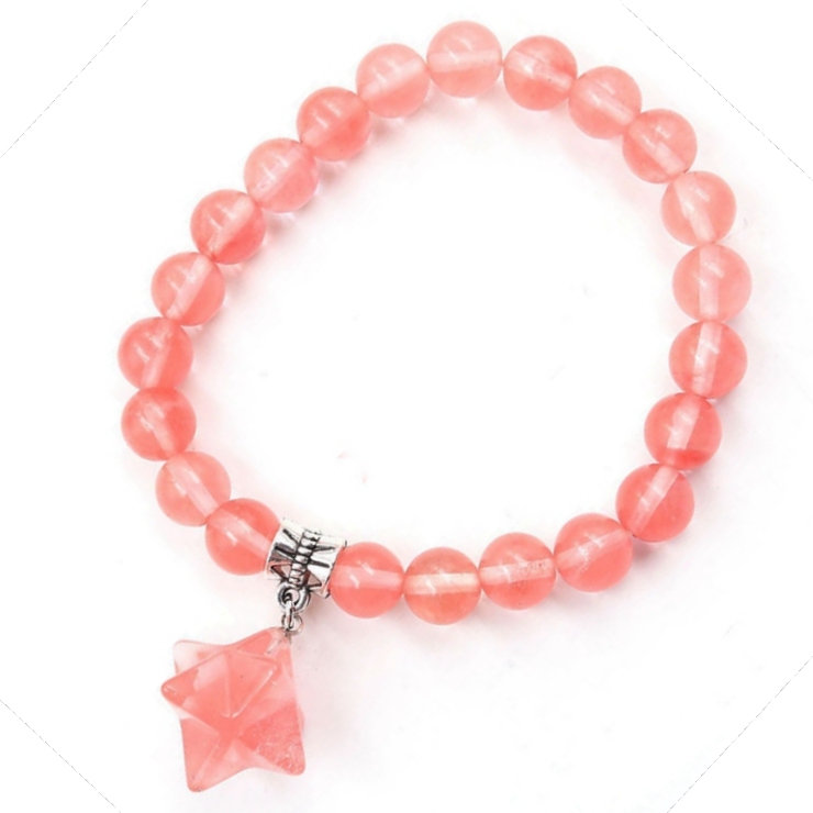 8 Stars  Stone Bracelet for Unisex, Stretchy 7 Chakra Wrist Bracelet for Women and Men