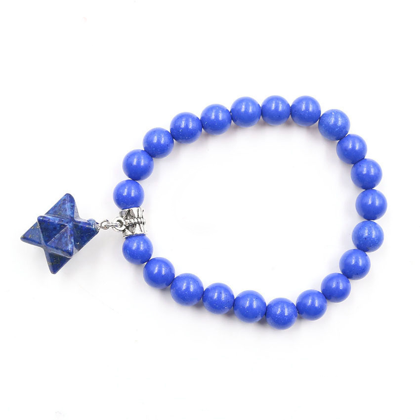 8 Stars  Stone Bracelet for Unisex, Stretchy 7 Chakra Wrist Bracelet for Women and Men
