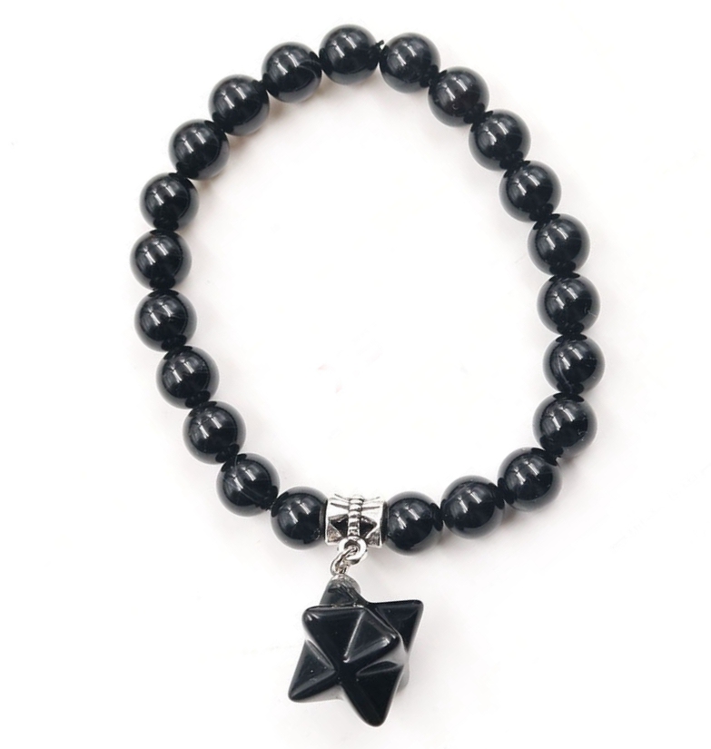 8 Stars  Stone Bracelet for Unisex, Stretchy 7 Chakra Wrist Bracelet for Women and Men