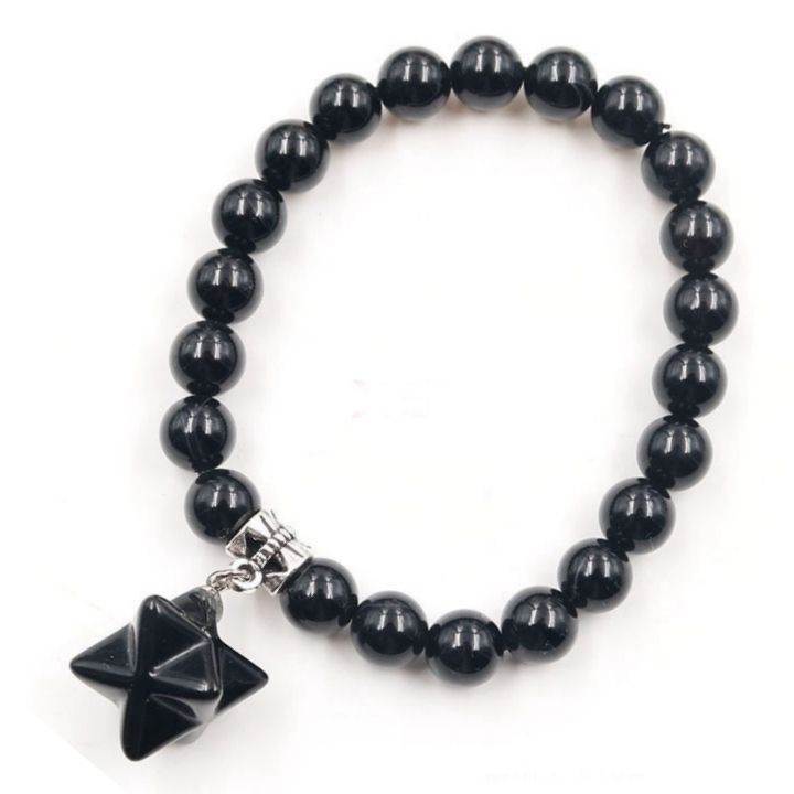 8 Stars  Stone Bracelet for Unisex, Stretchy 7 Chakra Wrist Bracelet for Women and Men