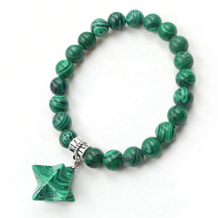 8 Stars  Stone Bracelet for Unisex, Stretchy 7 Chakra Wrist Bracelet for Women and Men