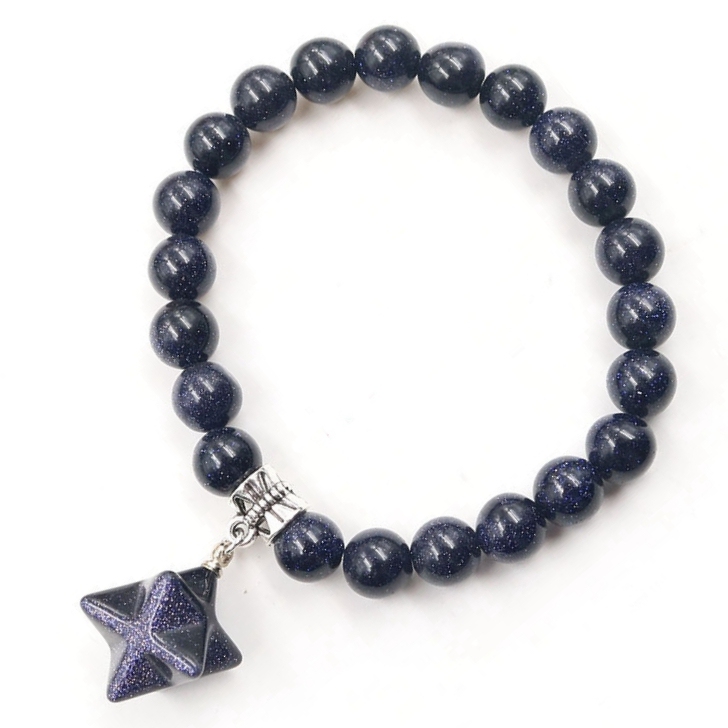 8 Stars  Stone Bracelet for Unisex, Stretchy 7 Chakra Wrist Bracelet for Women and Men