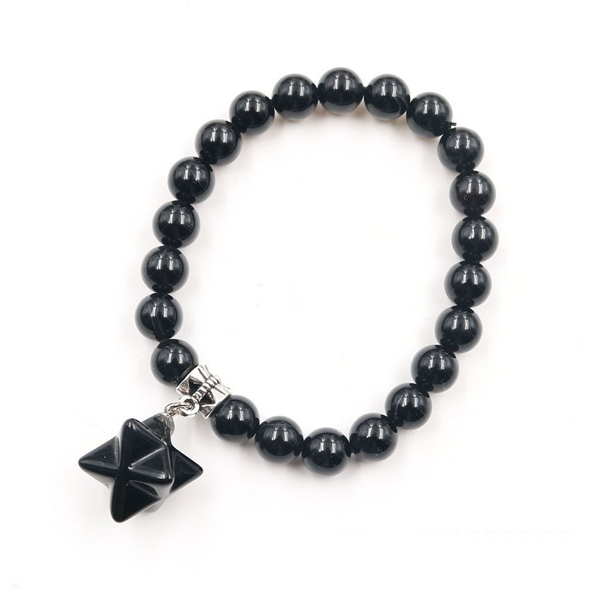 8 Stars  Stone Bracelet for Unisex, Stretchy 7 Chakra Wrist Bracelet for Women and Men