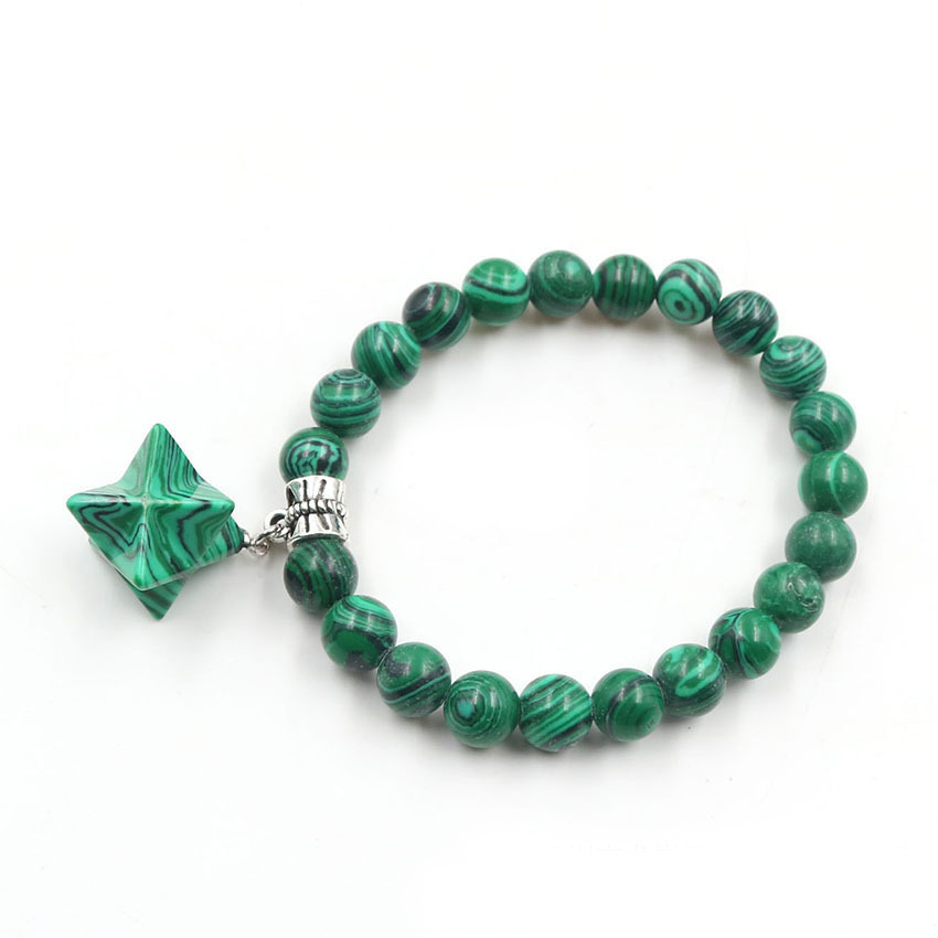 8 Stars  Stone Bracelet for Unisex, Stretchy 7 Chakra Wrist Bracelet for Women and Men