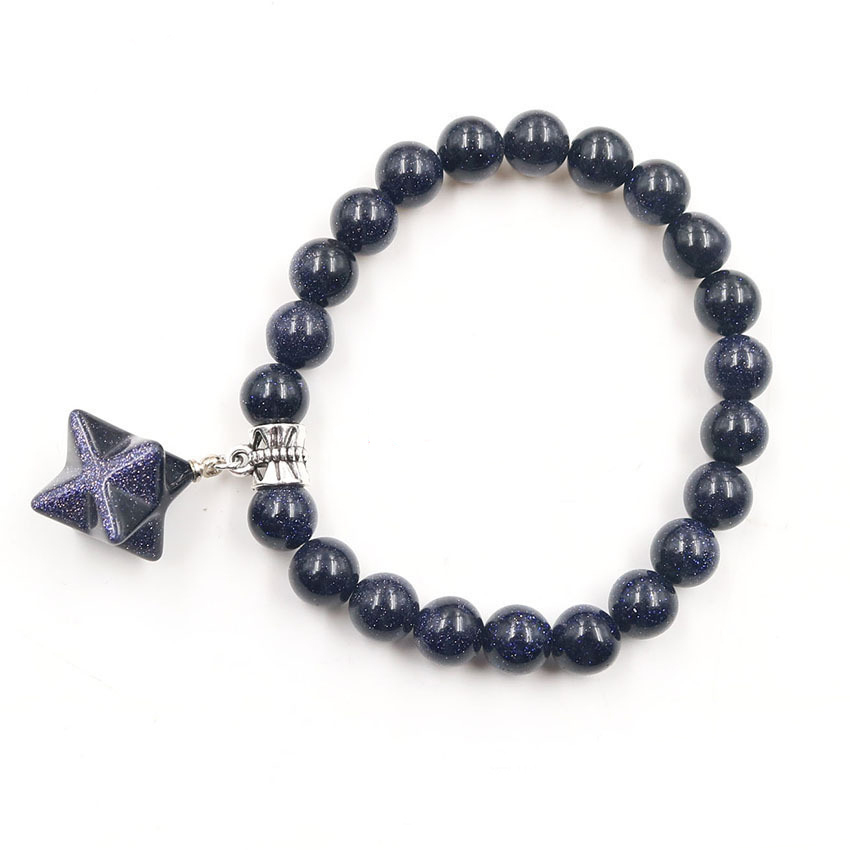 8 Stars  Stone Bracelet for Unisex, Stretchy 7 Chakra Wrist Bracelet for Women and Men