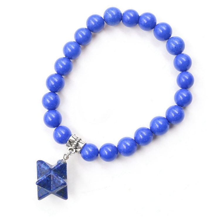 8 Stars  Stone Bracelet for Unisex, Stretchy 7 Chakra Wrist Bracelet for Women and Men