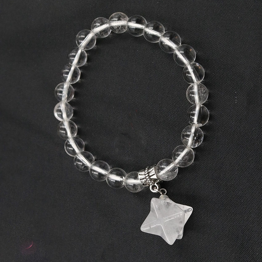 8 Stars  Stone Bracelet for Unisex, Stretchy 7 Chakra Wrist Bracelet for Women and Men
