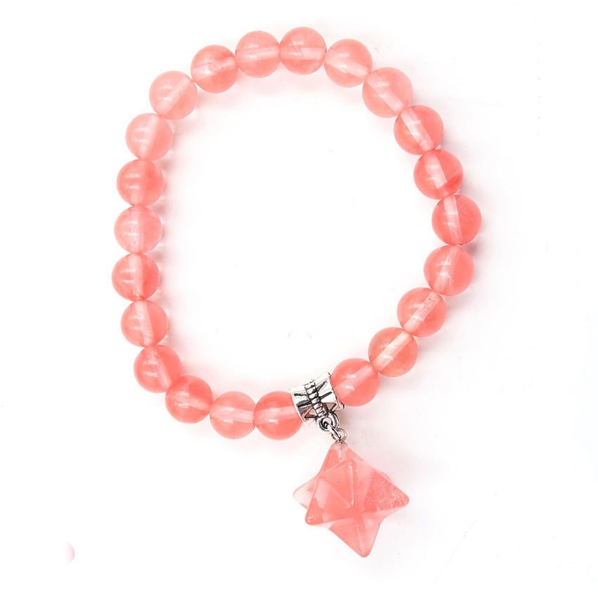 8 Stars  Stone Bracelet for Unisex, Stretchy 7 Chakra Wrist Bracelet for Women and Men