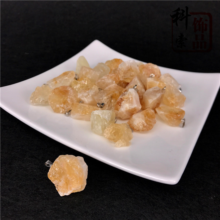 Chakra Healing Raw Gemstones and Natural Clear Quartz Dowsing Pendulum Hexagonal Point Stones Pendant