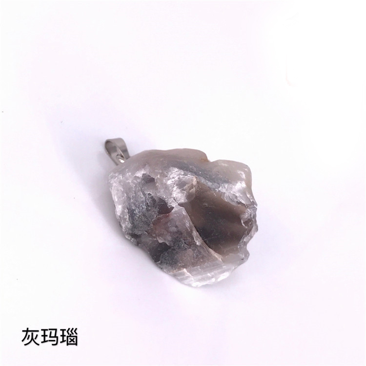 Chakra Healing Raw Gemstones and Natural Clear Quartz Dowsing Pendulum Hexagonal Point Stones Pendant