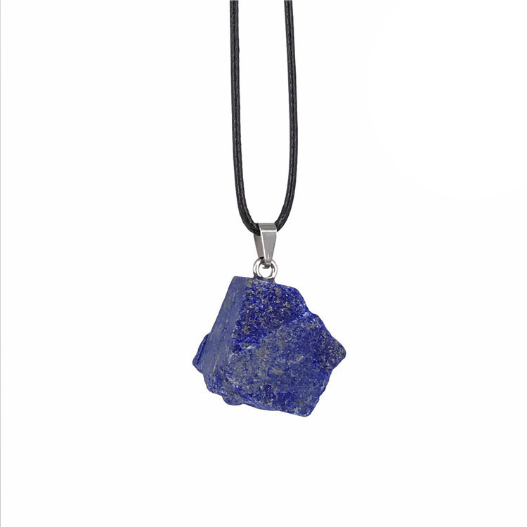 Chakra Healing Raw Gemstones and Natural Clear Quartz Dowsing Pendulum Hexagonal Point Stones Pendant