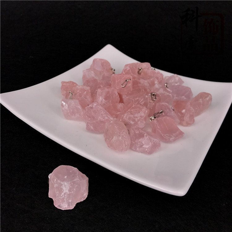 Chakra Healing Raw Gemstones and Natural Clear Quartz Dowsing Pendulum Hexagonal Point Stones Pendant