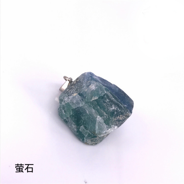 Chakra Healing Raw Gemstones and Natural Clear Quartz Dowsing Pendulum Hexagonal Point Stones Pendant