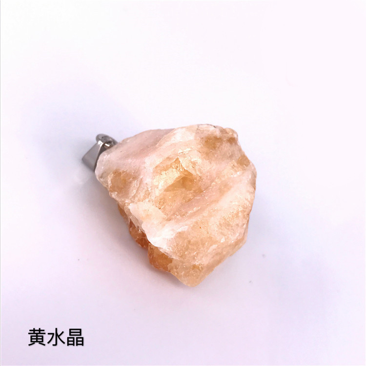 Chakra Healing Raw Gemstones and Natural Clear Quartz Dowsing Pendulum Hexagonal Point Stones Pendant