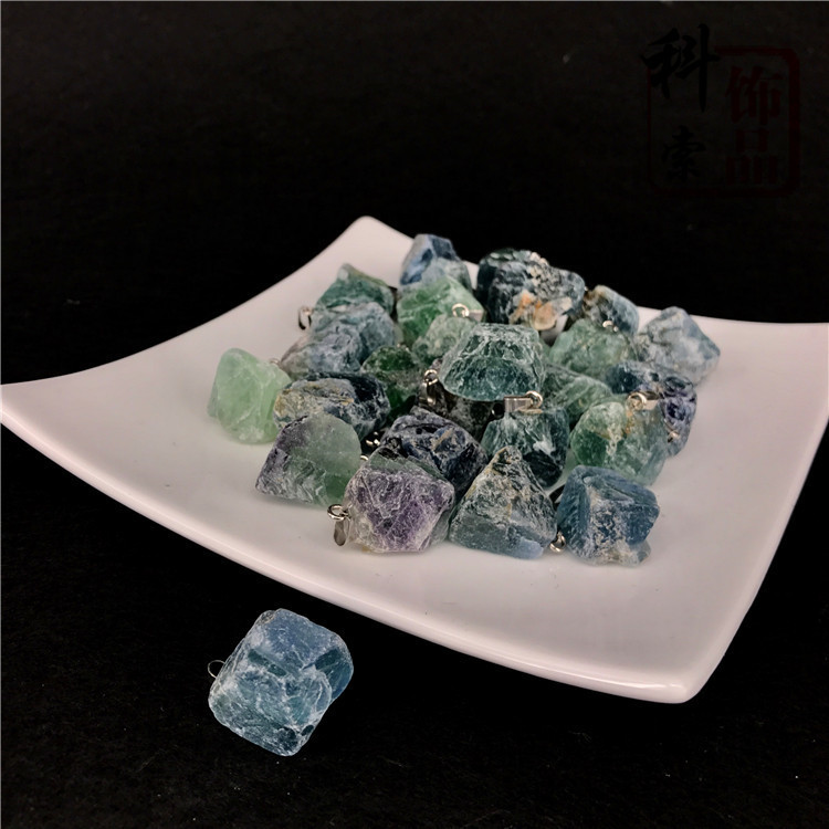 Chakra Healing Raw Gemstones and Natural Clear Quartz Dowsing Pendulum Hexagonal Point Stones Pendant
