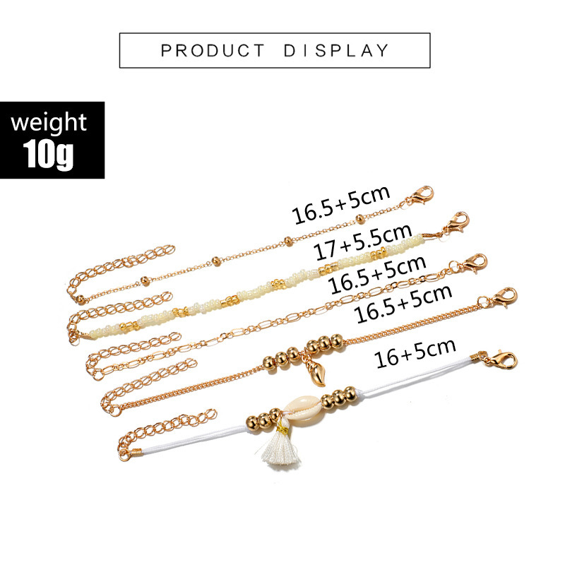 Women's Fashion Multilayer Hollow Circle Flower Lotus Faux Gem Chain Bracelet