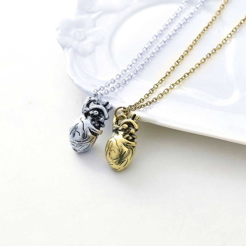Men's Anatomical Heart Pendant Necklace accessories