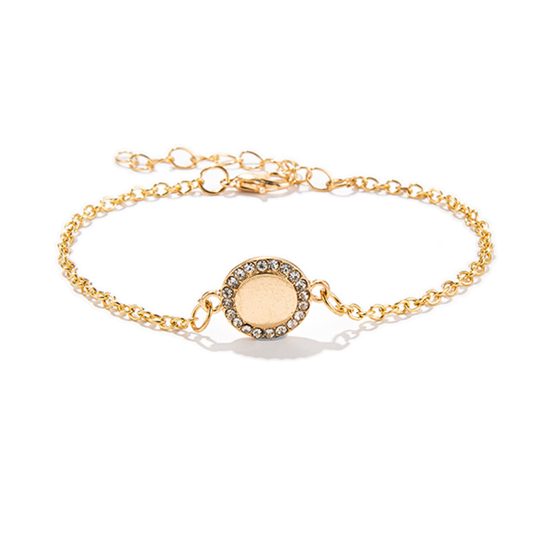6pcs/Set Love Pentagram Moon Star Bracelets Women Bling Crystal Earth Beads Anklets Summer Jewelry Set