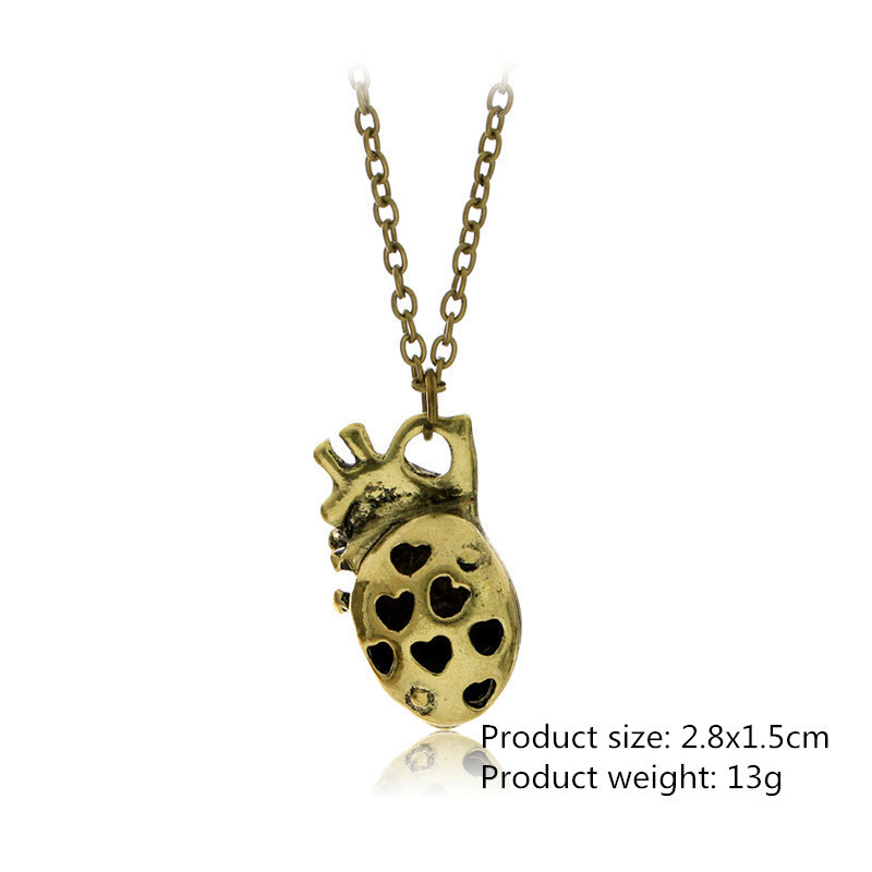 Men's Anatomical Heart Pendant Necklace accessories